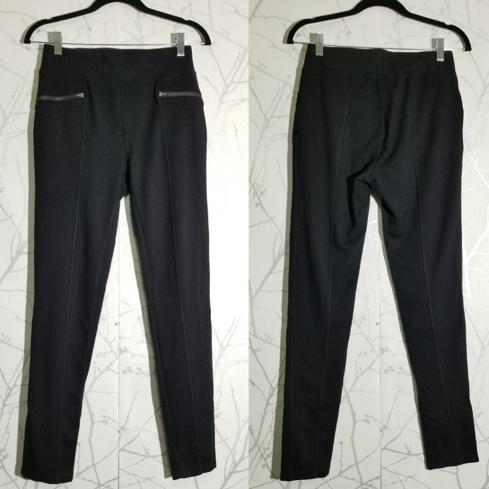 Royal Robbins Black Stretch Knit High Rise Skinny Pants